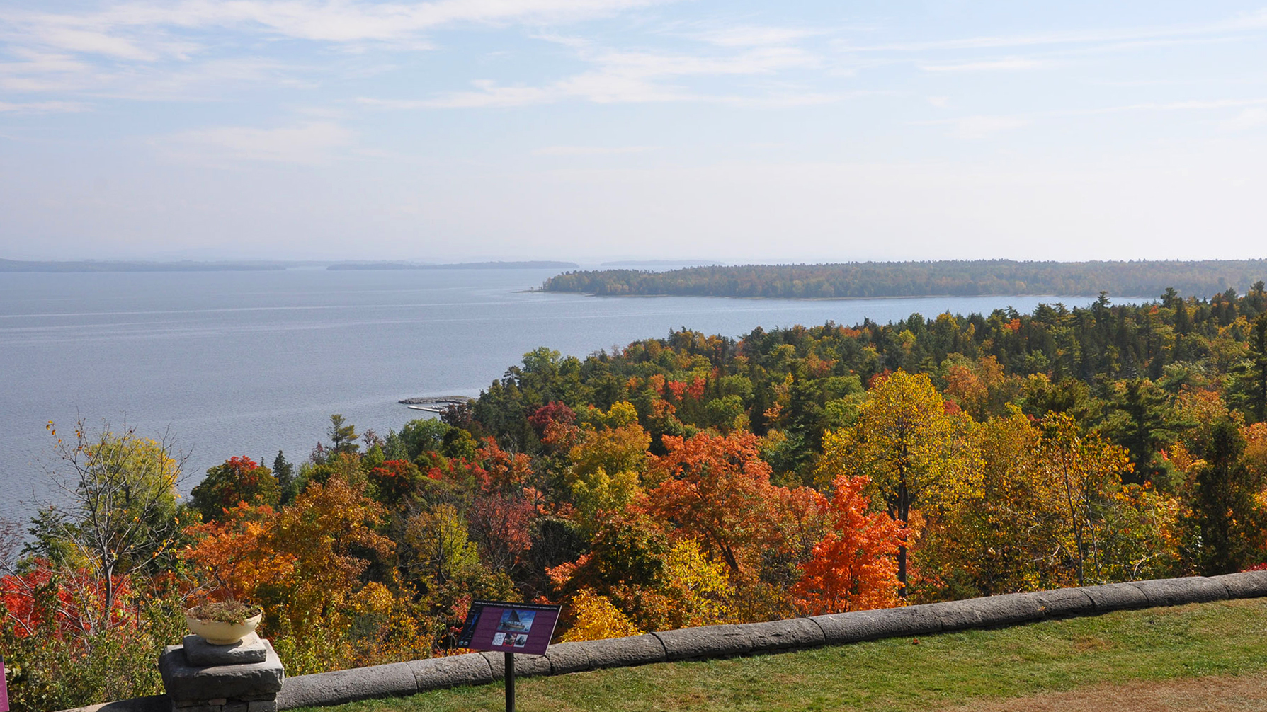 Fall view of Lake Champlain