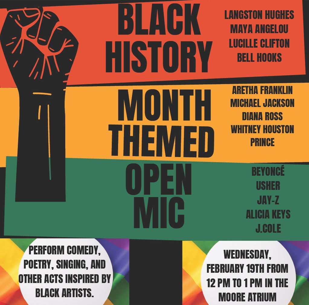 Black History Month Open Mic Flyer